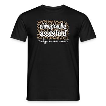 Chiropractic Assistant Chiropractic Assistant - Men's T-Shirt - black - Front - AI Model Male 178 light (178cm)