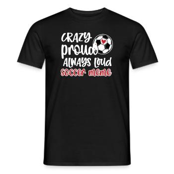 Fier de football Meme Grand-mère de joueur de football Meme - T-shirt homme - noir - Devant - AI Model Male 178 light (178cm)
