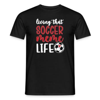 Fier de football Meme Grand-mère de joueur de football Meme - T-shirt homme - noir - Devant - AI Model Male 178 light (178cm)