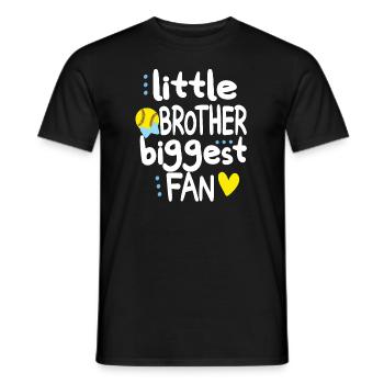 Little Softball Brother Of A Softball Player Bro - Männer T-Shirt - Schwarz - Vorne - AI Model Male 178 light (178cm)