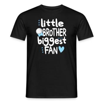 Proud volleyball brother of a volleyball player - Men's T-Shirt - black - Front - AI Model Male 178 light (178cm)