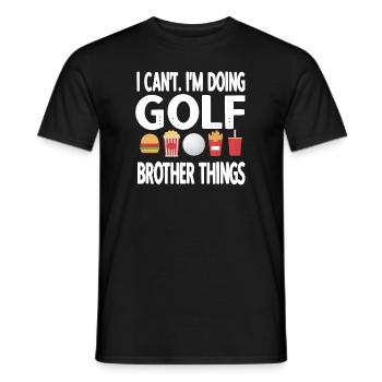 Golf Frère D’un Golfeur Golfeur Frère - T-shirt homme - noir - Devant - AI Model Male 178 light (178cm)