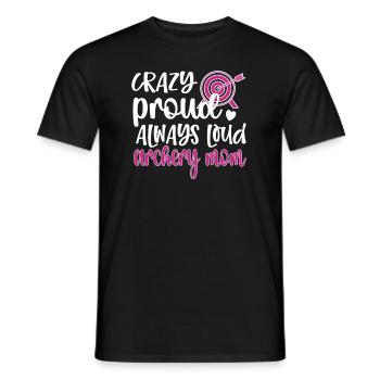 Stolze Bogenschießen-Mama Von Bogenschützen Mutter - Männer T-Shirt - Schwarz - Vorne - AI Model Male 178 light (178cm)