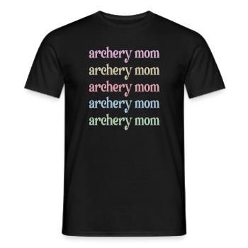 Stolze Bogenschießen-Mama Von Bogenschützen Mutter - Männer T-Shirt - Schwarz - Vorne - AI Model Male 178 light (178cm)