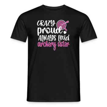 Archery Sister Archer Sister - Men's T-Shirt - black - Front - AI Model Male 178 light (178cm)