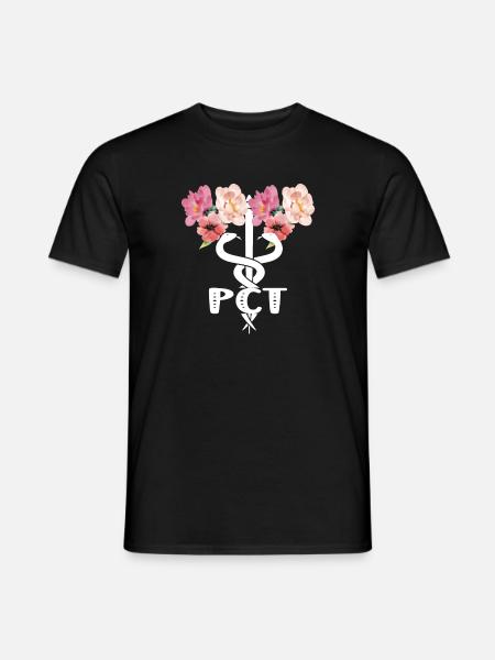 Pflegetechniker Patientenversorgungstechniker PCT - Männer T-Shirt - Schwarz
