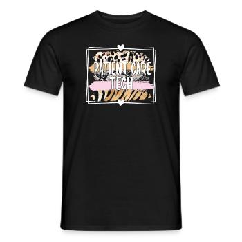 Patient Care Technician Nursing Technician - Men's T-Shirt - black - Front - AI Model Male 178 light (178cm)
