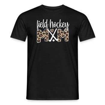 Fière maman de hockey sur gazon maman joueuse de hockey sur gazon - T-shirt homme - noir - Devant - AI Model Male 178 light (178cm)