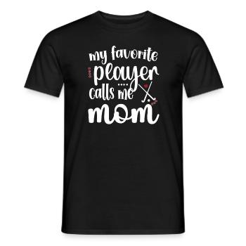 Proud Field Hockey Mother Field Hockey Player Mama - Men's T-Shirt - black - Front - AI Model Male 178 light (178cm)
