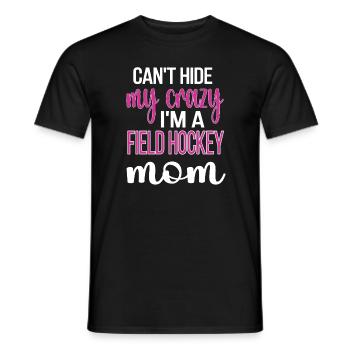 Field Hockey Mother Of A Field Hockey Player Mama - Men's T-Shirt - black - Front - AI Model Male 178 light (178cm)