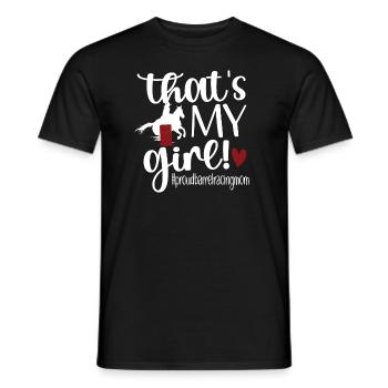Barrel Racing Mère Cadeau Barrel Racing Mama - T-shirt homme - noir - Devant - AI Model Male 178 light (178cm)