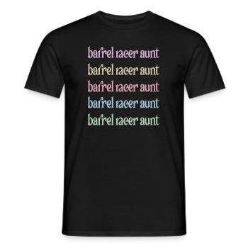 Best Barrel Racing Aunt Barrel Racer Aunt Gift - Men's T-Shirt - black - Front - AI Model Male 178 light (178cm)