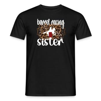 Meilleure sœur de course de barils Sœur de course de barils - T-shirt homme - noir - Devant - AI Model Male 178 light (178cm)