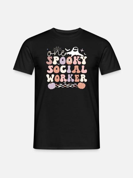 Social Worker Halloween Social Workers Gifts - Männer T-Shirt - Schwarz