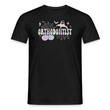 Cadeaux orthodontiques d’Halloween d’orthodontiste effrayants - T-shirt homme - noir - Devant - AI Model Male 178 light (178cm)