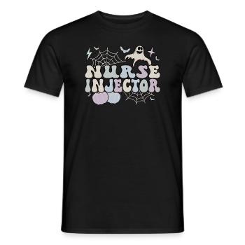 Spooky Nurse Injector Halloween Nurse Injector - Männer T-Shirt - Schwarz - Vorne - AI Model Male 178 light (178cm)