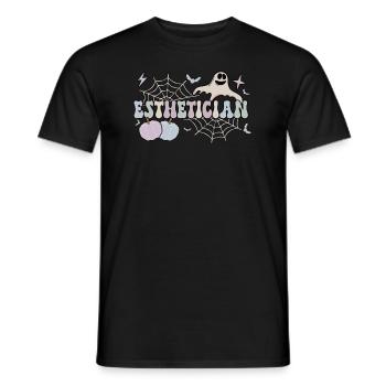 Spooky Esthetician Halloween Esttician Cadeaux - T-shirt homme - noir - Devant - AI Model Male 178 light (178cm)