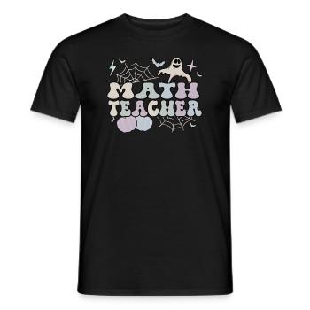 Spooky Math Teacher Halloween Math Teaching Gift - T-shirt homme - noir - Devant - AI Model Male 178 light (178cm)