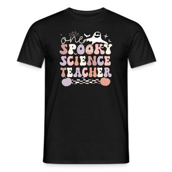 Science Teacher Halloween Science Teaching Gift - Männer T-Shirt - Schwarz - Vorne - AI Model Male 178 light (178cm)