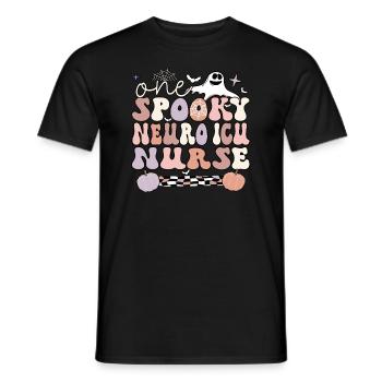 Neuro ICU Nurse Halloween Neurologie ICU Cadeaux - T-shirt homme - noir - Devant - AI Model Male 178 light (178cm)