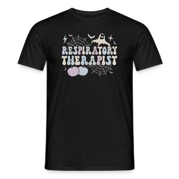 Respiratory Therapist Gifts RT Therapy Halloween - Men's T-Shirt - black - Front - AI Model Male 178 light (178cm)