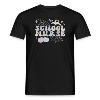 School Nurse Halloween RN School Nursing Gifts - Men's T-Shirt - black - Front - AI Model Male 178 light (178cm)