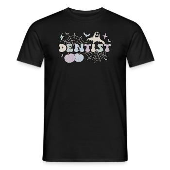 Dentiste Cadeau Dentiste Dentaire Dentiste Halloween - T-shirt homme - noir - Devant - AI Model Male 178 light (178cm)