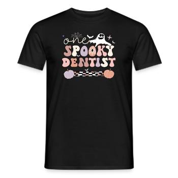 Dentiste Cadeau Dentiste Dentaire Dentiste Halloween - T-shirt homme - noir - Devant - AI Model Male 178 light (178cm)