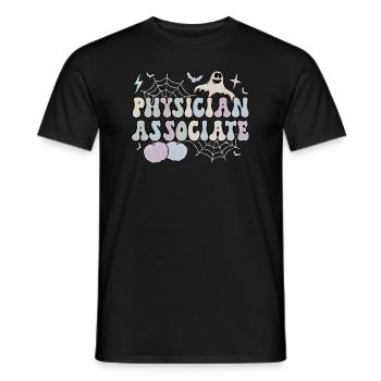 Spooky Physician Associate Halloween PA Cadeaux - T-shirt homme - noir - Devant - AI Model Male 178 light (178cm)