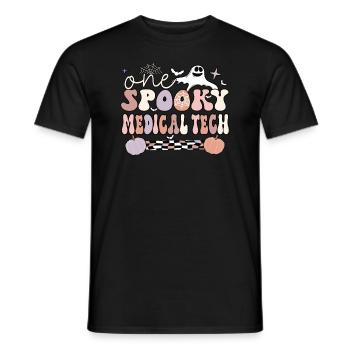 Medical Tech Halloween Med Lab Technologist Cadeaux - T-shirt homme - noir - Devant - AI Model Male 178 light (178cm)