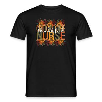 Infirmière en soins intensifs Thanksgiving Soins intensifs - T-shirt homme - noir - Devant - AI Model Male 178 light (178cm)