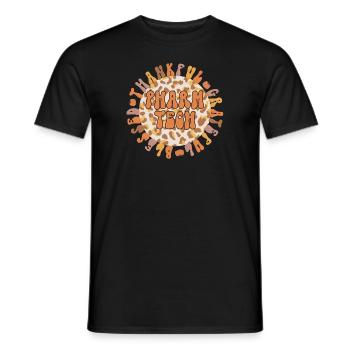 Pharmacy Technologist Thanksgiving Pharmacy Tech - Männer T-Shirt - Schwarz - Vorne - AI Model Male 178 light (178cm)