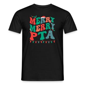 Physical Therapist Assistant Christmas PTA Xmas - Men's T-Shirt - black - Front - AI Model Male 178 light (178cm)