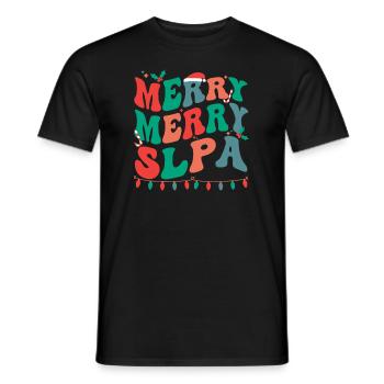 Speech Language Pathologist Assistant Christmas - Männer T-Shirt - Schwarz - Vorne - AI Model Male 178 light (178cm)