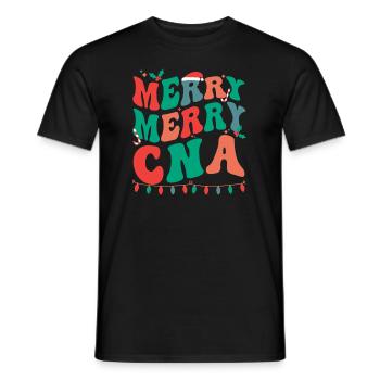 Certified Nursing Assistant Christmas CNA Xmas - Männer T-Shirt - Schwarz - Vorne - AI Model Male 178 light (178cm)