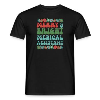 Medical Assistant Christmas Med Assistant Xmas - Männer T-Shirt - Schwarz - Vorne - AI Model Male 178 light (178cm)