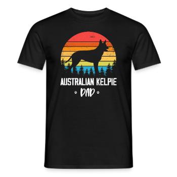 Maman Kelpie australienne - T-shirt homme - noir - Devant - AI Model Male 178 light (178cm)