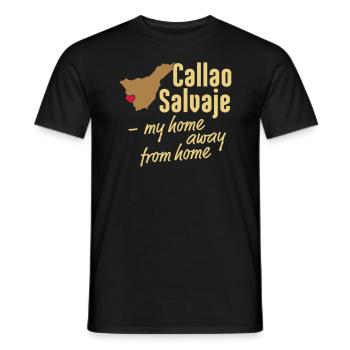 Callao Salvaje ma maison loin de chez moi - T-shirt homme - noir - Devant - AI Model Male 178 light (178cm)