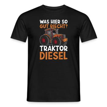 Traktor Trekker Bauer Landwirtschaft - Männer T-Shirt - Schwarz - Vorne - AI Model Male 178 light (178cm)