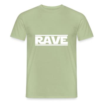 Rave - Männer T-Shirt - Sage - Vorne - AI Model Male 178 light (178cm)