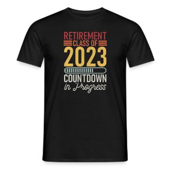 Retirement Class 2023 - Männer T-Shirt - Schwarz - Vorne - AI Model Male 178 light (178cm)