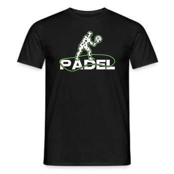 Padel Padel Tennis Padel Joueur de Tennis Padel Star - T-shirt homme - noir - Devant - AI Model Male 178 light (178cm)