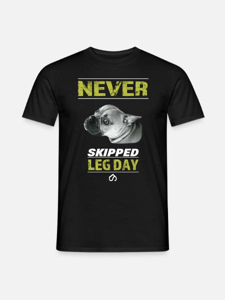 Never Skipped Legday - Men's T-Shirt - black