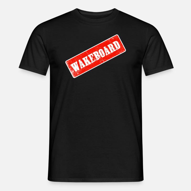 wakeboarding wakeboarder wakestyle cable-wake - Men's T-shirt - black