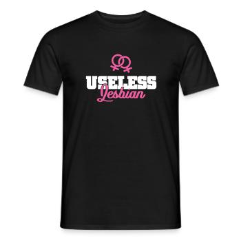 Lesbienne - T-shirt homme - noir - Devant - AI Model Male 178 light (178cm)
