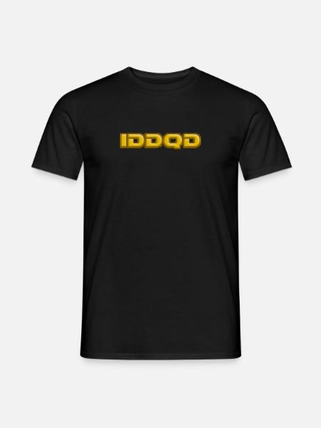 IDDQD - God Mode T-Shirt - Men's T-Shirt - black
