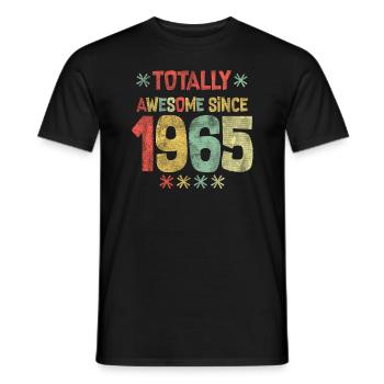 1965 - Totalement génial depuis 1965 - Joyeux anniversaire - T-shirt homme - noir - Devant - AI Model Male 178 light (178cm)
