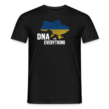 UKRAINE slava ukraini zelenskyi ukrainian DNA - Men's T-Shirt - black - Front - AI Model Male 178 light (178cm)