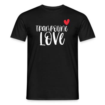 Trampoline Love Jumping Fitness Geschenk - Männer T-Shirt - Schwarz - Vorne - AI Model Male 178 light (178cm)
