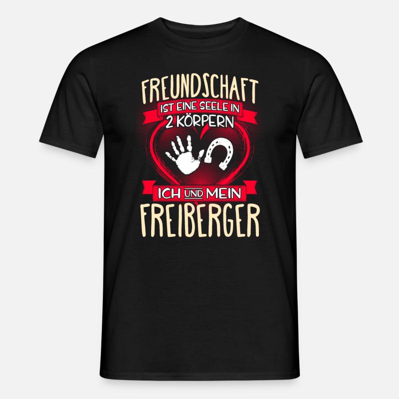 FREIBERGER - 3 - Männer T-Shirt - Schwarz